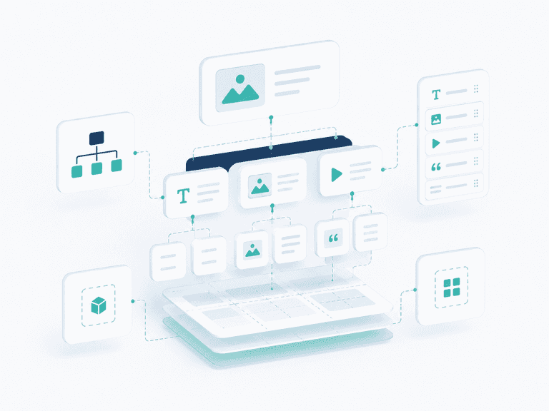 Modulaire contentstructuur en contentmodel voor een Storyblok website